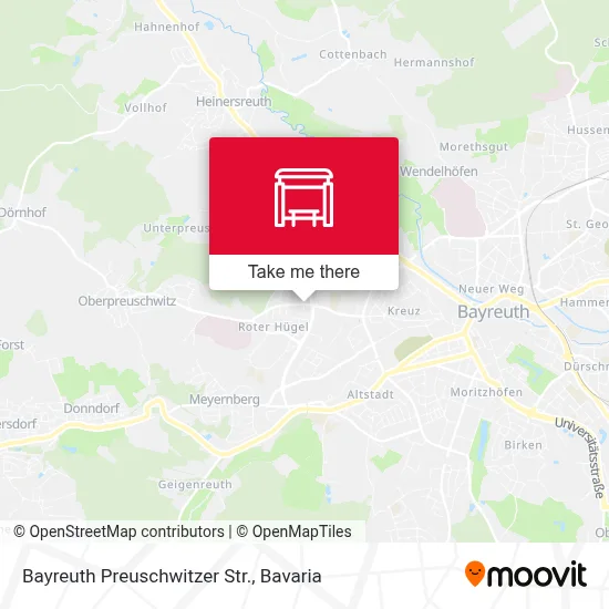 Bayreuth Preuschwitzer Str. map