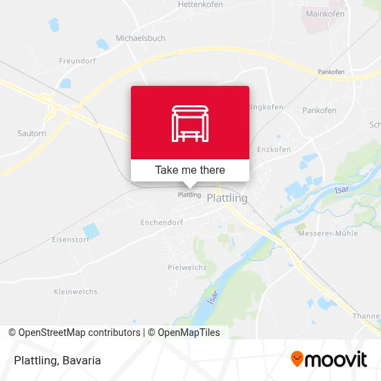 Plattling map