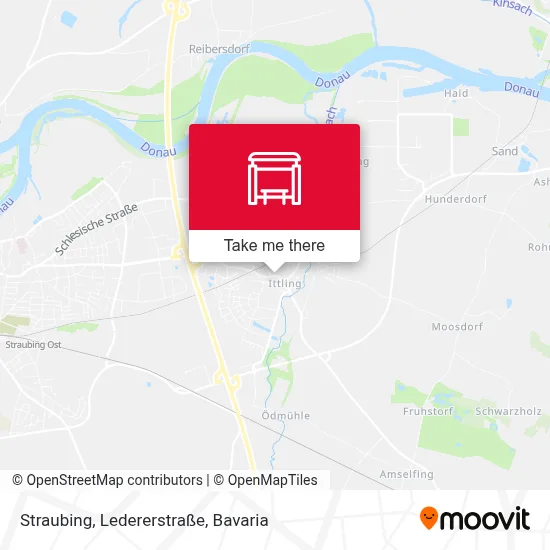 Straubing, Ledererstraße map