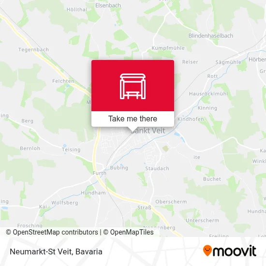 Neumarkt-St Veit map