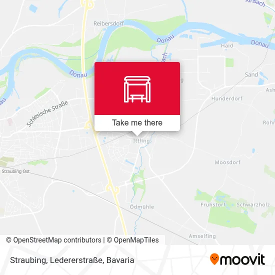 Straubing, Ledererstraße map