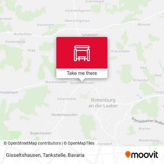 Gisseltshausen, Tankstelle map