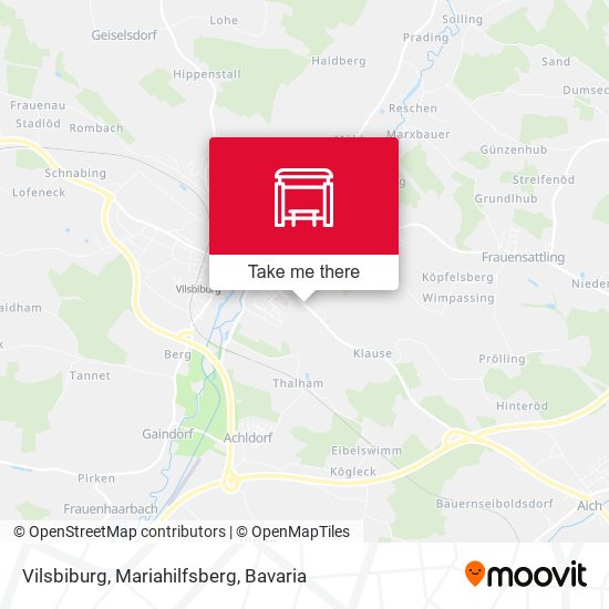 Vilsbiburg, Mariahilfsberg map