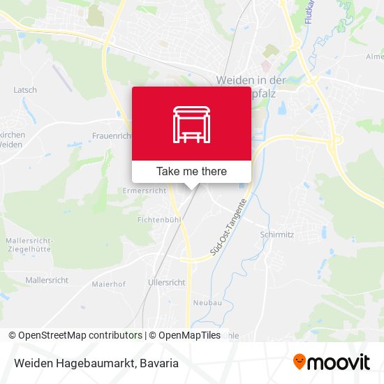 Карта Weiden Hagebaumarkt