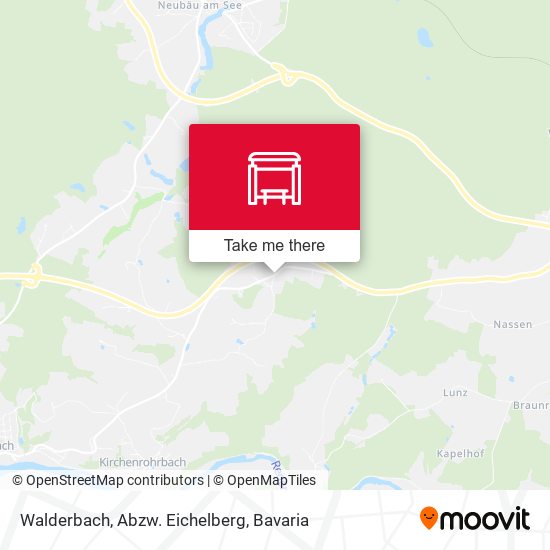 Walderbach, Abzw. Eichelberg map