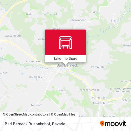 Карта Bad Berneck Busbahnhof