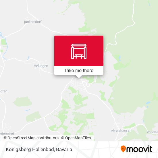 Königsberg Hallenbad map