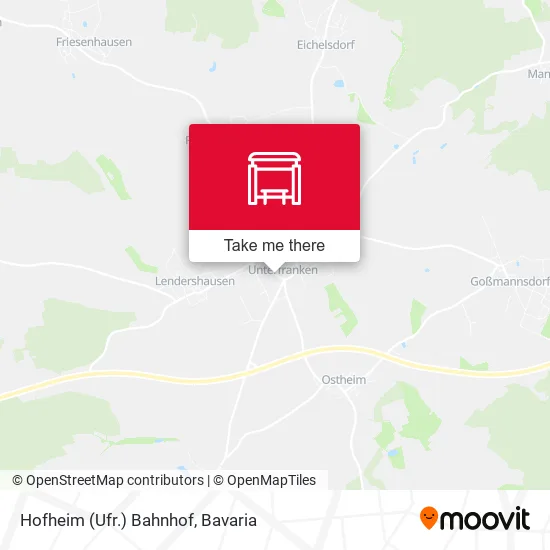 Карта Hofheim (Ufr.) Bahnhof