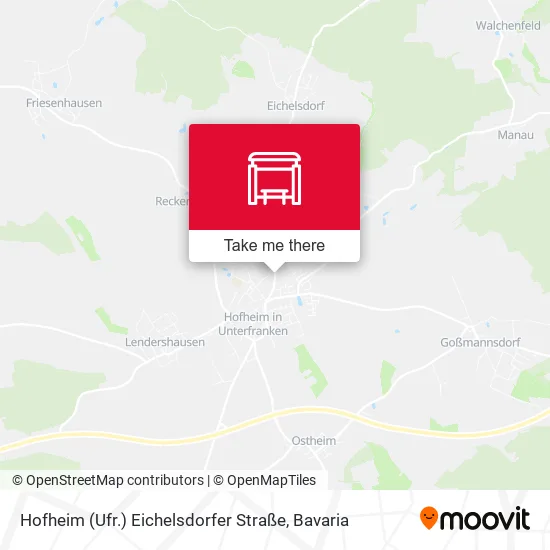 Карта Hofheim (Ufr.) Eichelsdorfer Straße