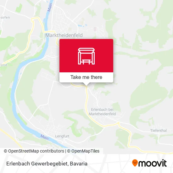 Карта Erlenbach Gewerbegebiet