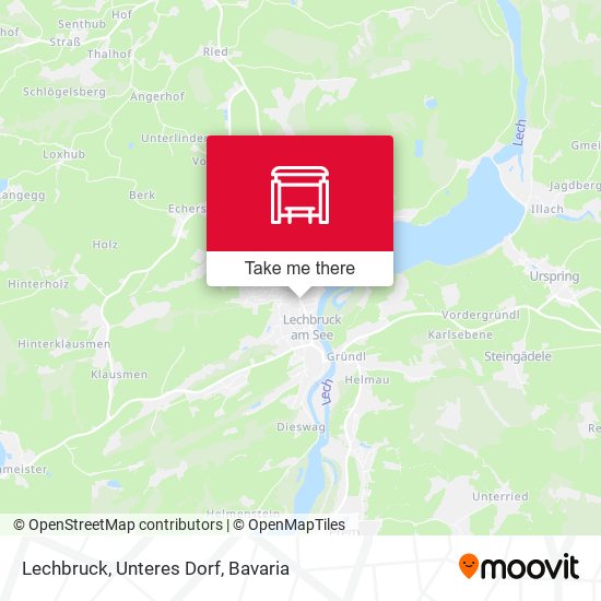 Lechbruck, Unteres Dorf map