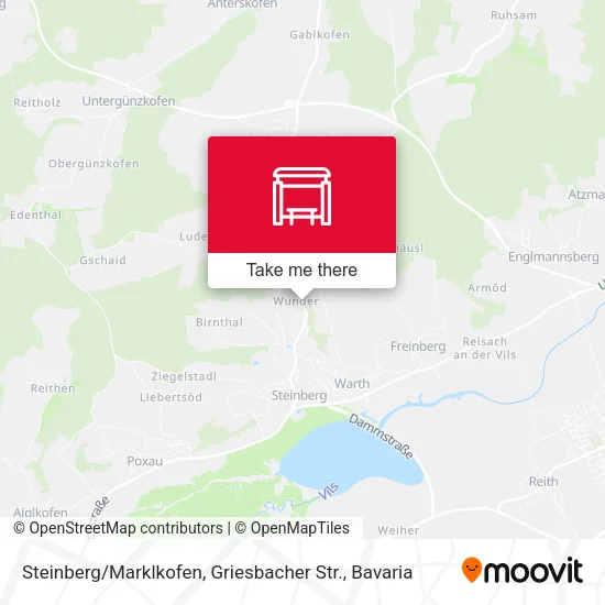 Карта Steinberg / Marklkofen, Griesbacher Str.