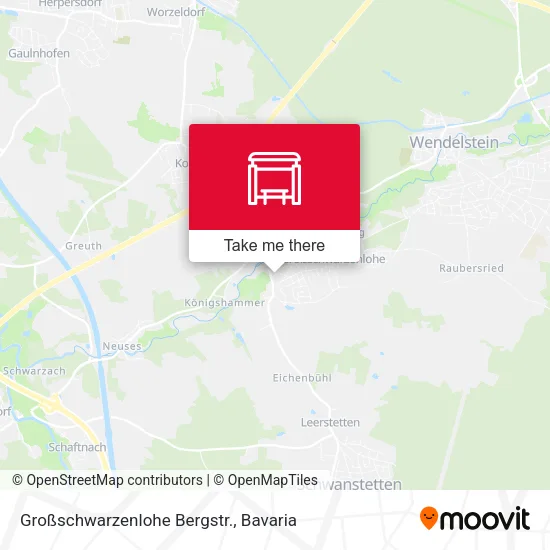 Карта Großschwarzenlohe Bergstr.