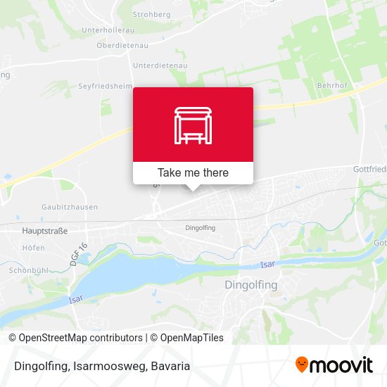 Карта Dingolfing, Isarmoosweg