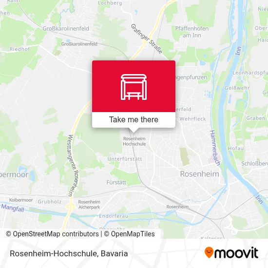 Rosenheim-Hochschule map