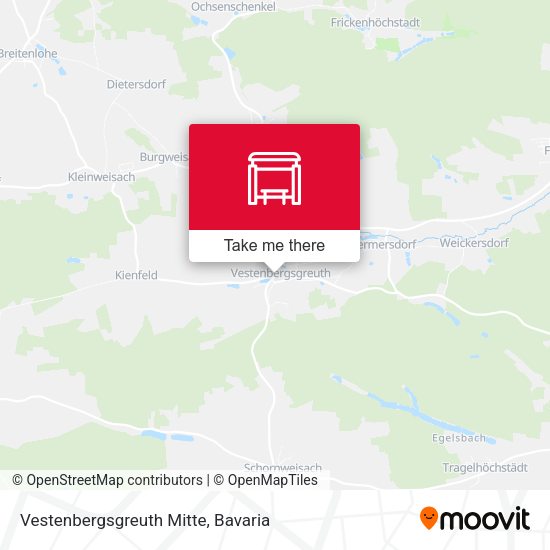 Карта Vestenbergsgreuth Mitte