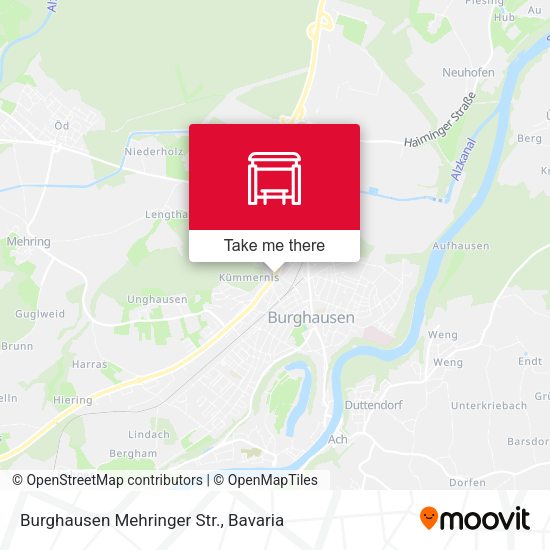 Карта Burghausen Mehringer Str.
