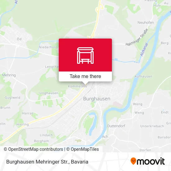 Карта Burghausen Mehringer Str.