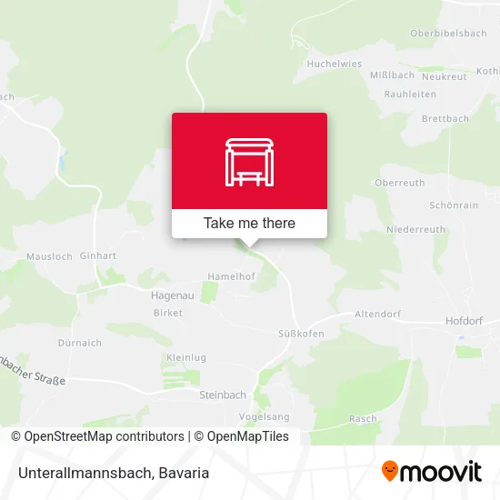 Карта Unterallmannsbach