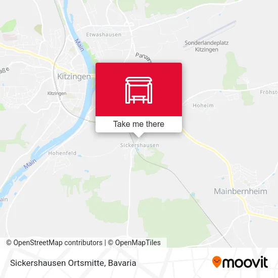 Карта Sickershausen Ortsmitte