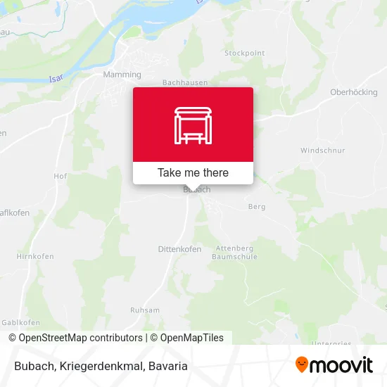 Карта Bubach, Kriegerdenkmal