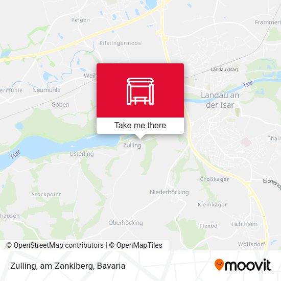 Карта Zulling, am Zanklberg