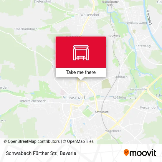 Карта Schwabach Fürther Str.