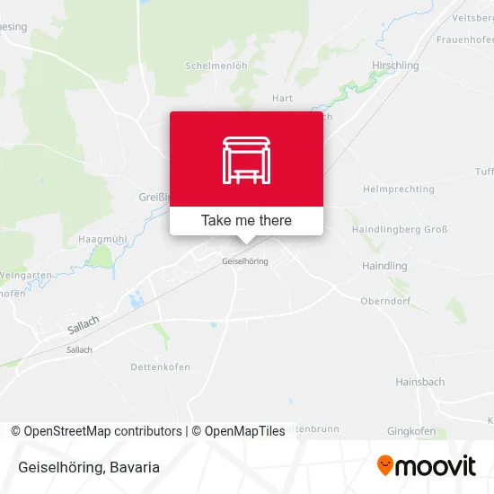 Geiselhöring map