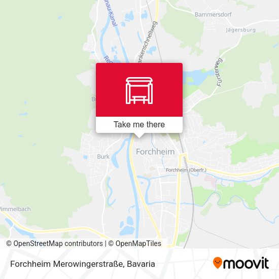 Карта Forchheim Merowingerstraße