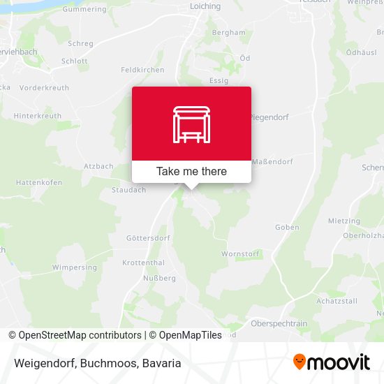 Карта Weigendorf, Buchmoos