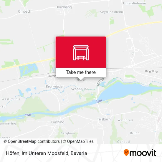 Карта Höfen, Im Unteren Moosfeld