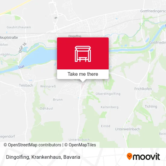 Карта Dingolfing, Krankenhaus