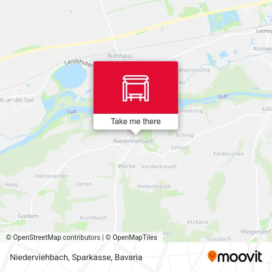 Карта Niederviehbach, Sparkasse