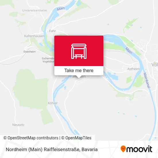 Карта Nordheim (Main) Raiffeisenstraße