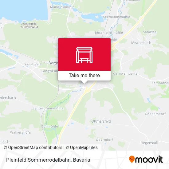 Карта Pleinfeld Sommerrodelbahn
