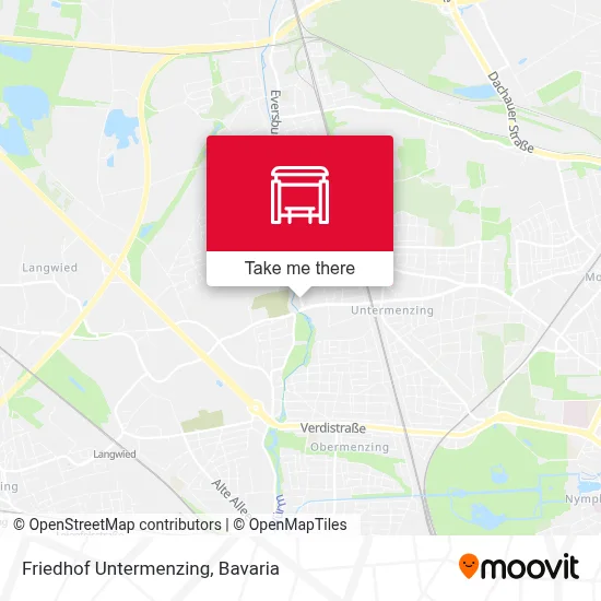 Friedhof Untermenzing map