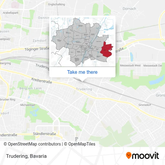 Trudering map