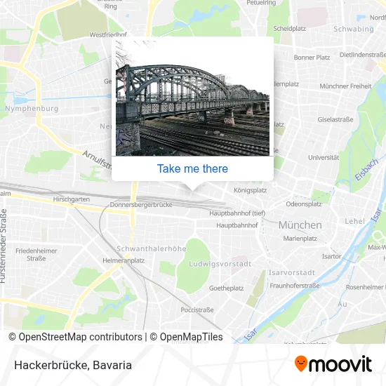Hackerbrücke map