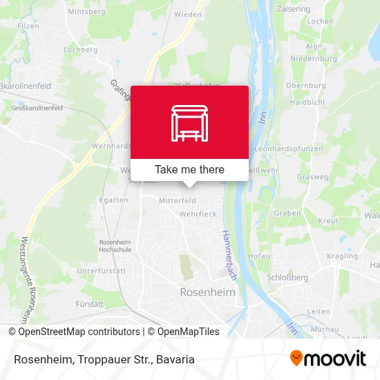 Rosenheim, Troppauer Str. map
