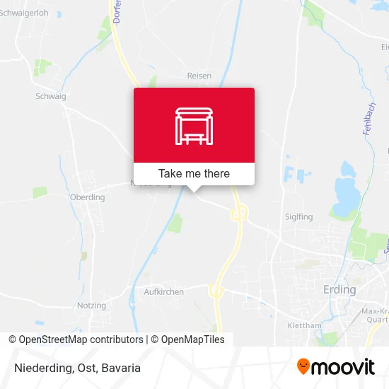 Niederding, Ost map