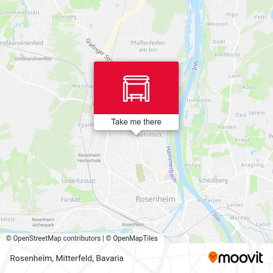 Rosenheim, Mitterfeld map