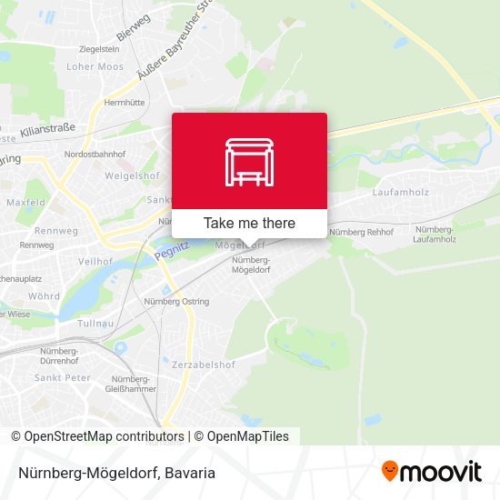 Nürnberg-Mögeldorf map