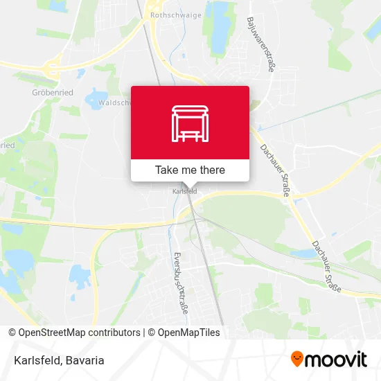 Karlsfeld map