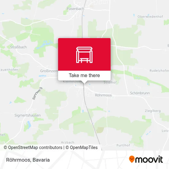 Röhrmoos map