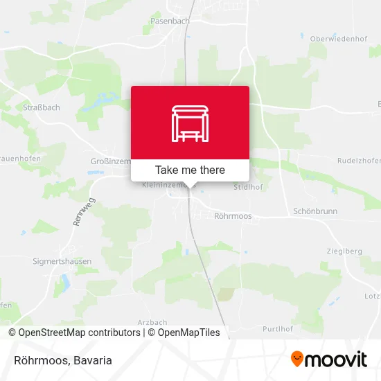Röhrmoos map