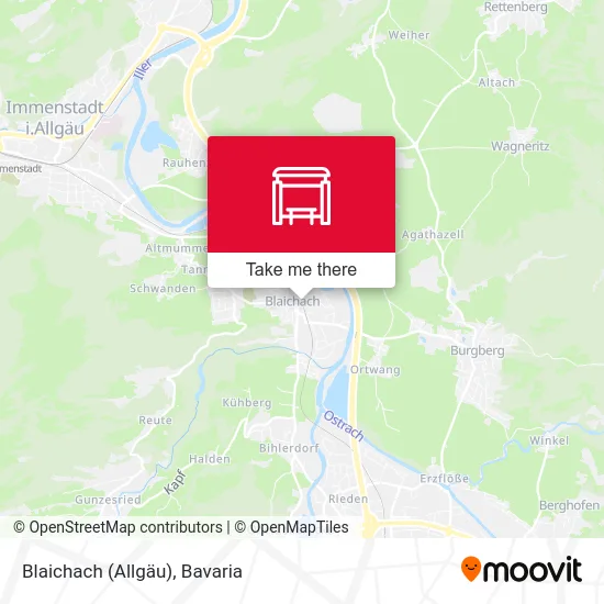 Карта Blaichach (Allgäu)