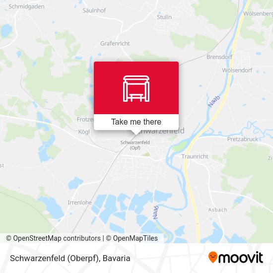 Карта Schwarzenfeld (Oberpf)