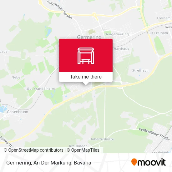 Карта Germering, An Der Markung