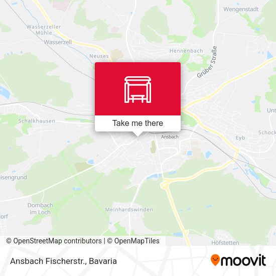 Карта Ansbach Fischerstr.