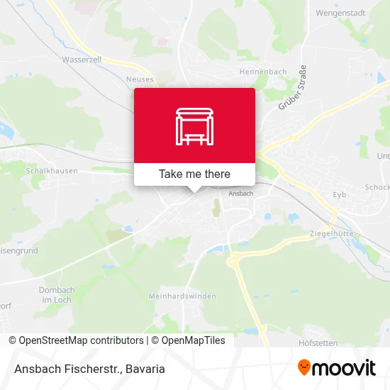 Ansbach Fischerstr. map